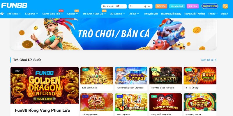 Hàng loạt game bắn cá hấp dẫn đang chờ đón bạn